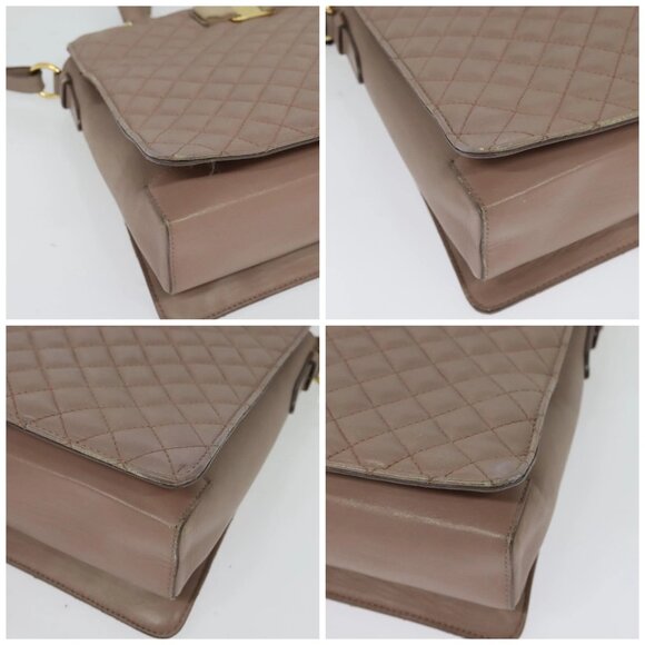 Salvatore Ferragamo Vala Shoulder Bag Leather Pink Gold Auth - Picture 16 of 16